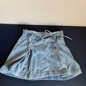 Free People Size 10 denim Mini Skirt